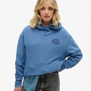 Superdry Women's Blue Hoodie